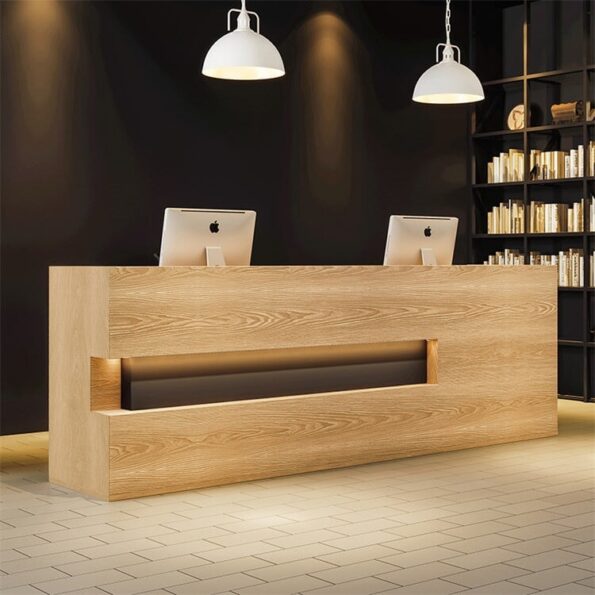 ⁦مكتب استقبال خشبي حديث -RC-0007⁩ - الصورة ⁦2⁩