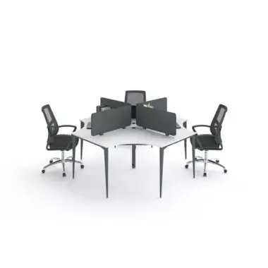 Modern 4-Person Workstation – New Product Line by Divisions Office Furniture